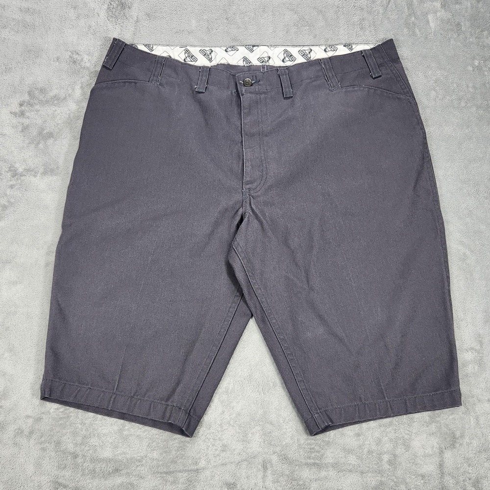 Ben Davis Shorts Mens 46 Gray Relaxed Fit Canvas‎ Workwear Chino Zip Fly Casual
